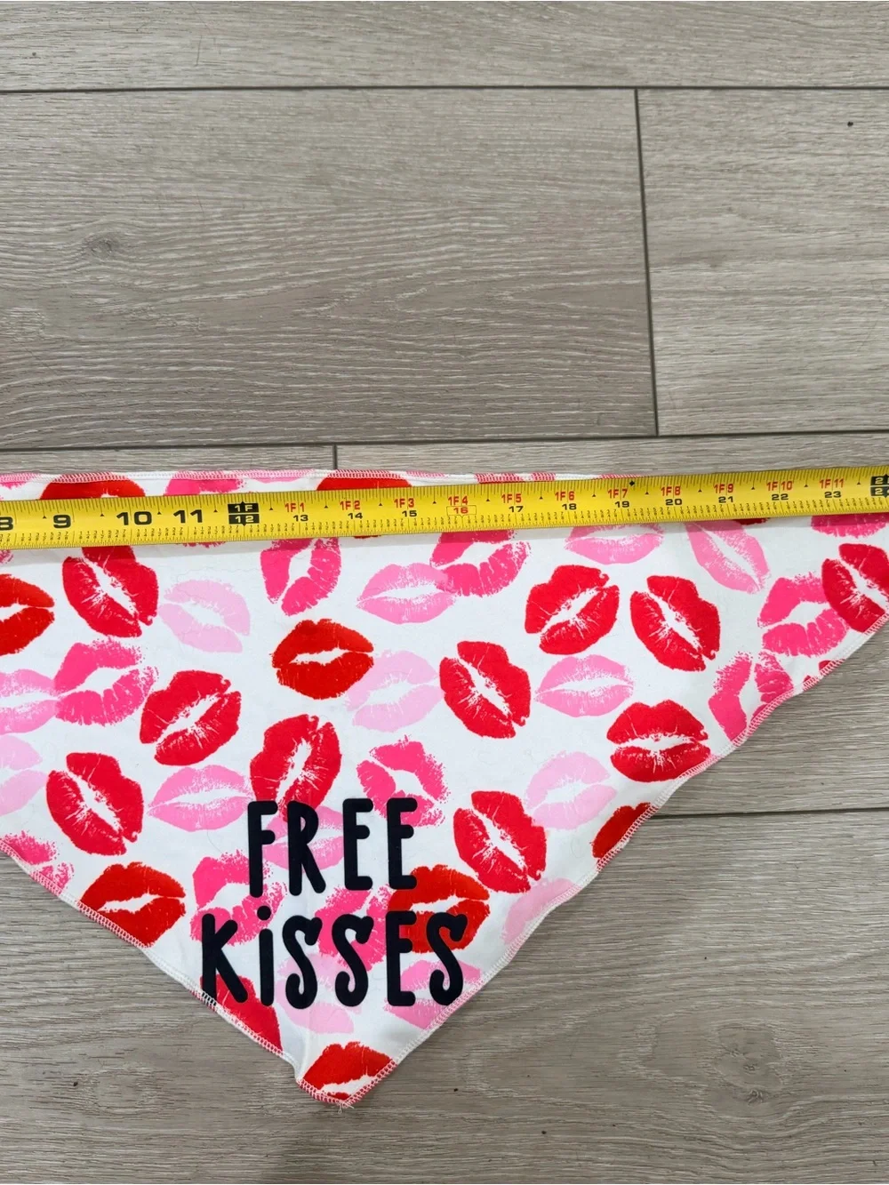 Large Dog Heartbreaker & Kiss Print Bandanas